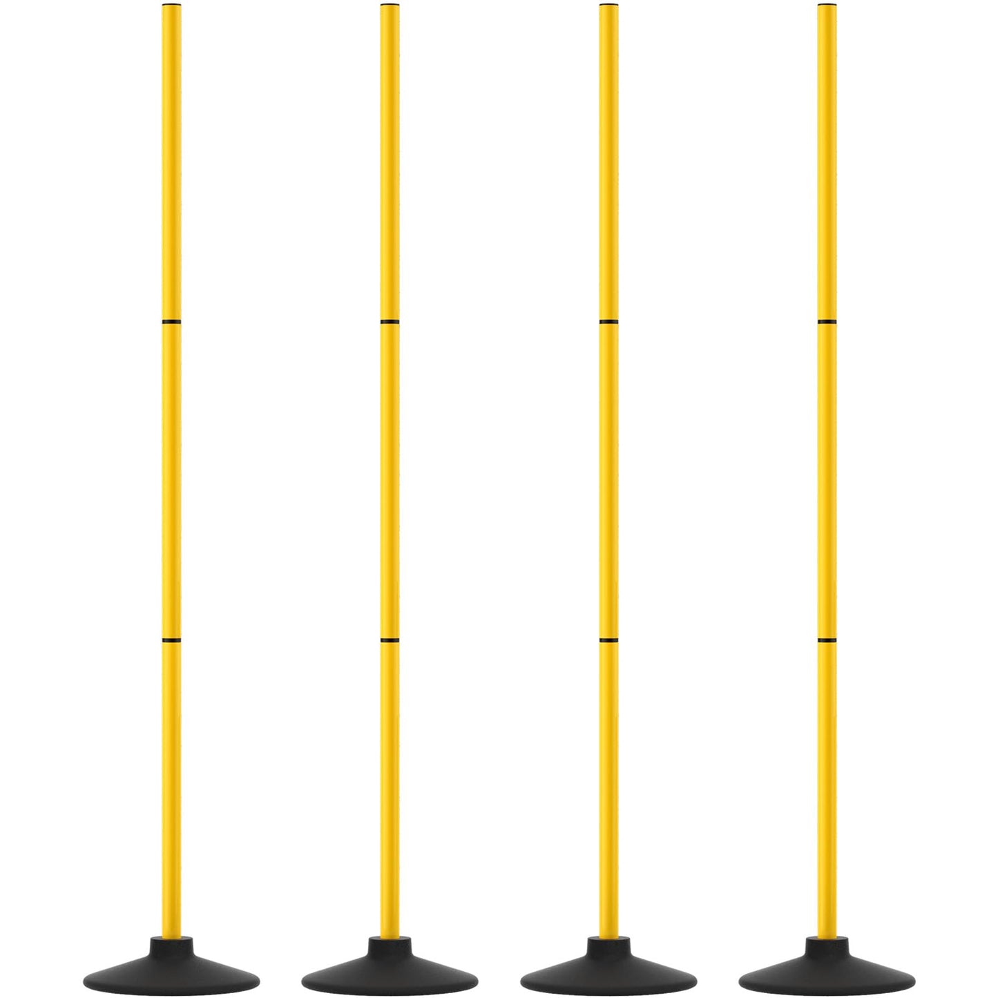 GHB Agility Poles 4 Pack 50" Sports Soccer Training Poles