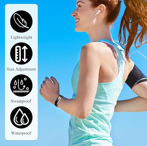 Replacement Watch Bands for ID115plus HR & Very Fit Pro - Black Set