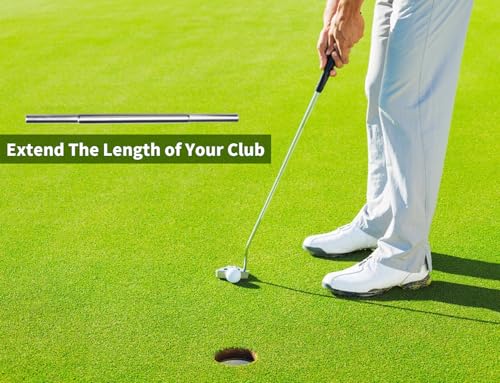 Hateenru Argent 2/5PCS Steel Golf Club Shaft Extensions 0.58-0.60 Inch Putter & Iron Length Adjuster Kit