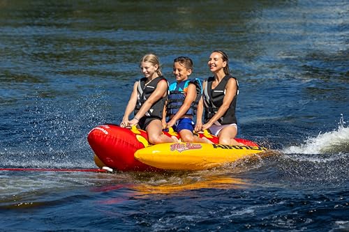 3 Person Hot Dog Towable Tube for Boating - Inflatable Water Tube