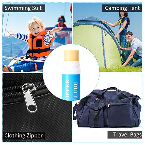 Zipper Lubricant Wax Stick for Boats, Drysuits, and Tents