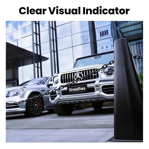 Black Plastic Chain, 100Ft Plastic Chain Links Safety Chains Barrier