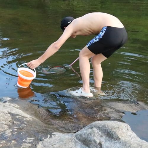 LPEIEB 2-Piece Retractable Fishing Net Set for Frogs & Tadpoles - Pink/37in