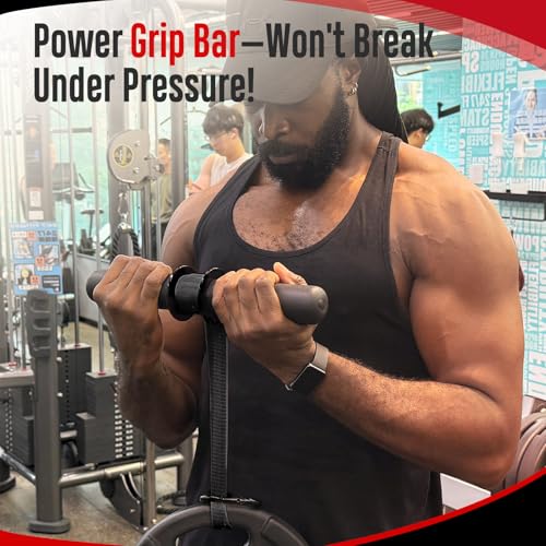 Forearm Strength Trainer with Adjustable Strap - Black