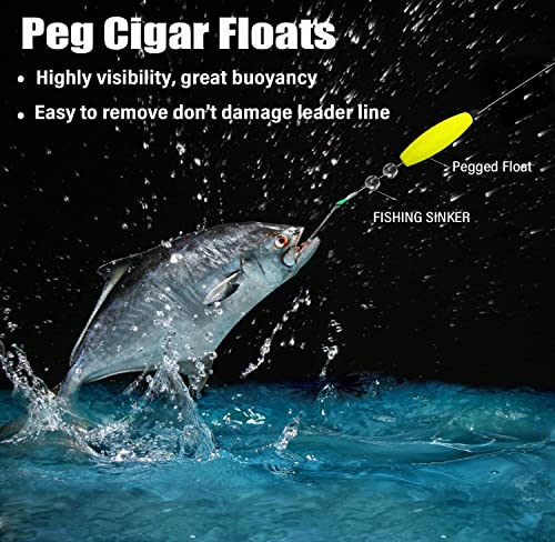 Peg Floats for Catfish & Crappie - 1.5in, 8-Pack Fishing Corks