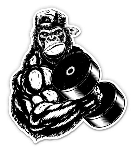5" Lifting Weights Workout Vinyl Sticker - Waterproof Decal