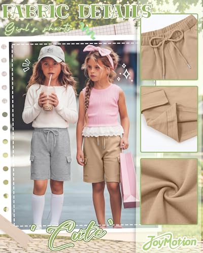 Girls' Cargo Bermuda Shorts - 3 Pack for Ages 5-14