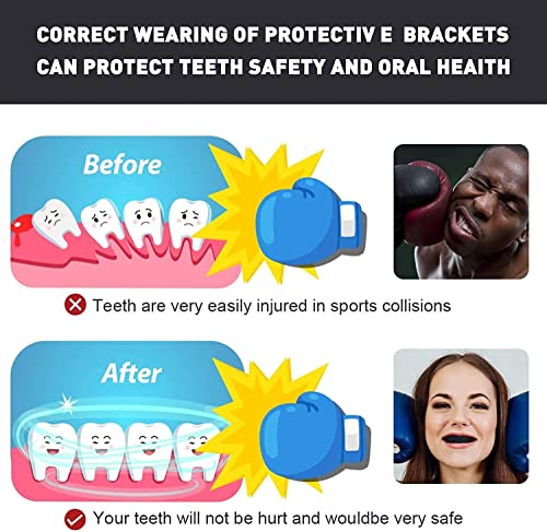 YAFIYGI Kids Youth Mouth Guard Football MMA Boxing Rugby Taekwondo Softball Lacrosse - Black & White