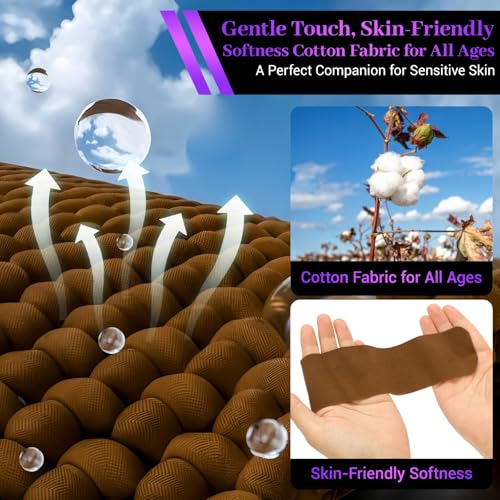 VityElk Kinesiology Tape Beige 80 Precut Strips Waterproof & Hypoallergenic