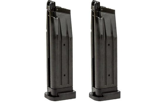 Lancer Tactical Knightshade 28 Round Hi-Capa Green Gas Airsoft Magazine 2 Pack