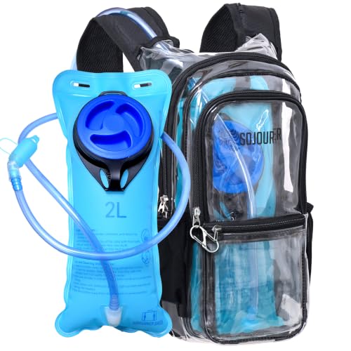 SoJourner Hydration Backpack with 2L Water Bladder for Hiking, Running, Festivals