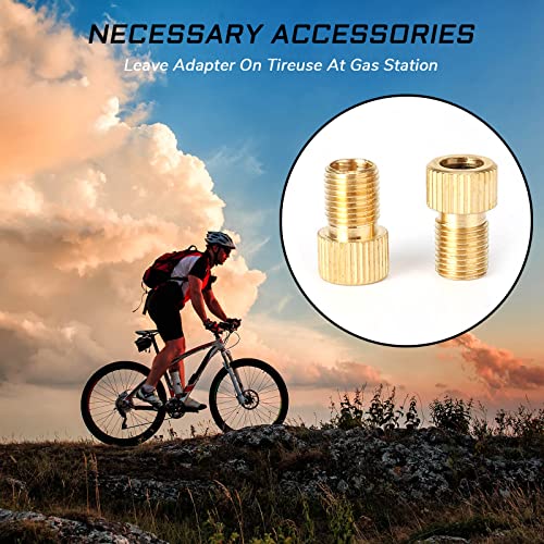 5-Pack Bike Presta Valve Adapters for Schrader Pump Conversion