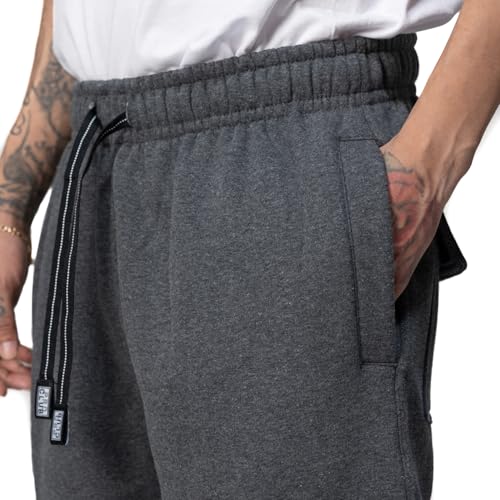 Pro Club Men's Heavyweight Fleece Cargo Pants - Medium Charcoal