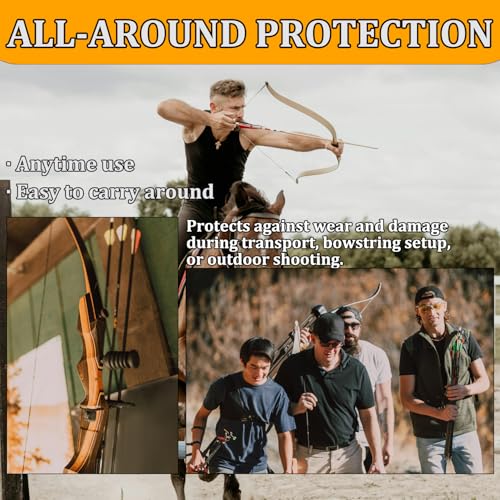 Recurve Bow Tip Protector - 2 Pcs Durable Silicone Guards