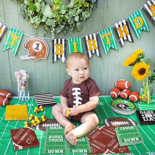 Football Napkins Set - 100 Disposable Napkins with 5 Designs for Parties