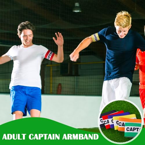 12 Pack Soccer Captain Armbands Adjustable Nylon Sports Team Accessories