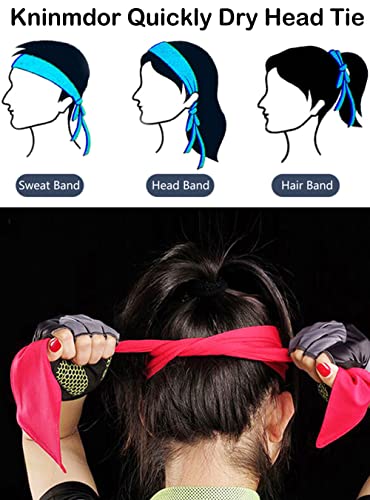 Sweat Wicking Head Tie Pack - 4 Paisley Designs for Men, Women, Kids
