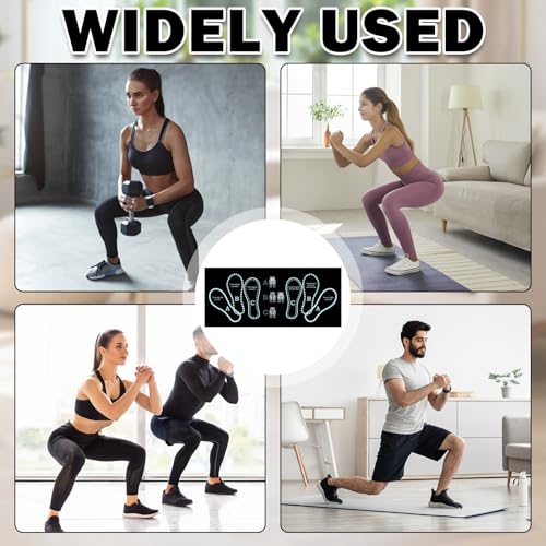 Anti-Slip Squat Mat with Foot Positioning System for Home Gym - Shock-Absorbing Balance Mat
