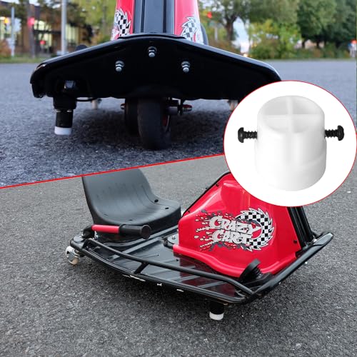 Replacement Plastic Tips for Razor Crazy Cart - White (Set of 2)