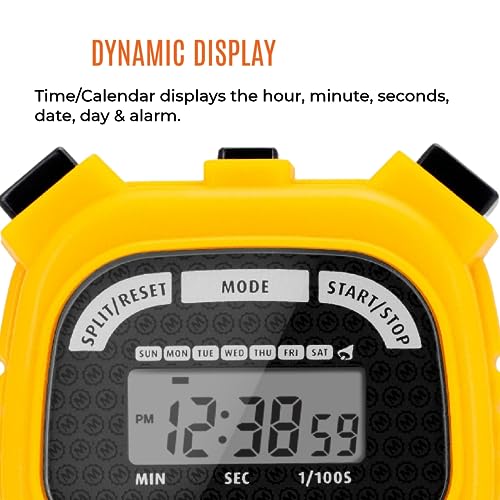 Digital Stopwatch Timer - Marathon Adanac 3000, Yellow