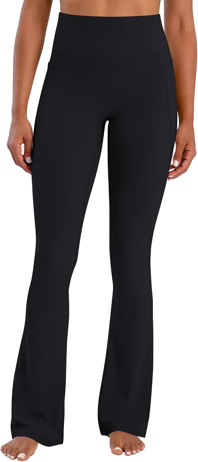 Sunzel Flare Leggings for Women - Hidden Butt Lifting, Tummy Control | Comfortable with Pockets