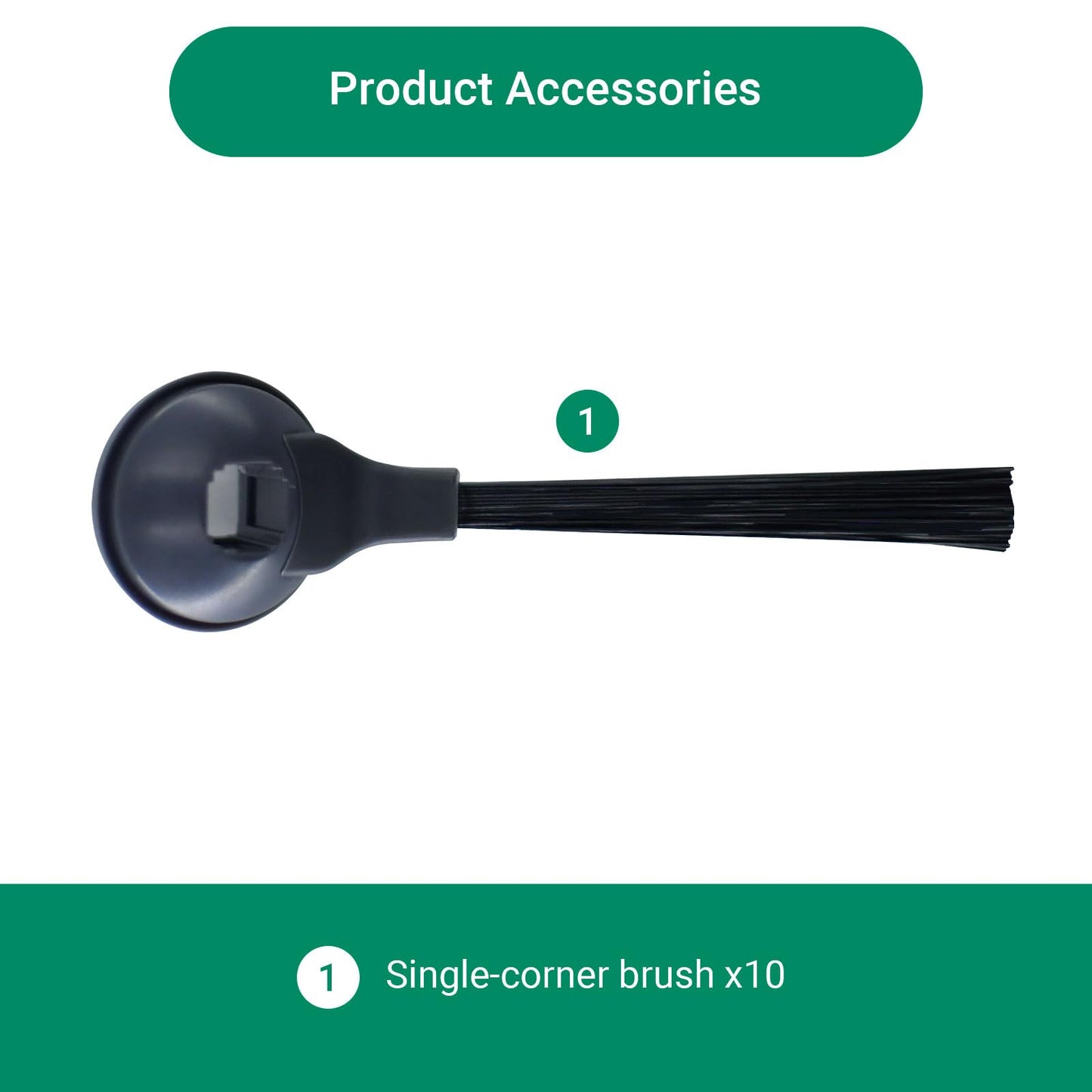 Replacement Side Brush Parts for Shark AI AV2800ZE AV2610WA AV2501AE AV2501S RV2610WA AV2310 RV912S UR2500SR AV911S AV970 RV2502AE RV2520AOUS AV2510AOUS Robot Vacuum Cleaner Accessories - 10 Pack