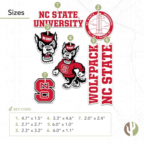 North Carolina State Wolfpack Vinyl Sticker Decal - Premium Quality