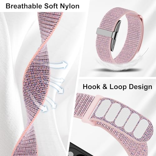 Nylon Loop Replacement Strap for Hume Band - Sand Pink & Sea Shell