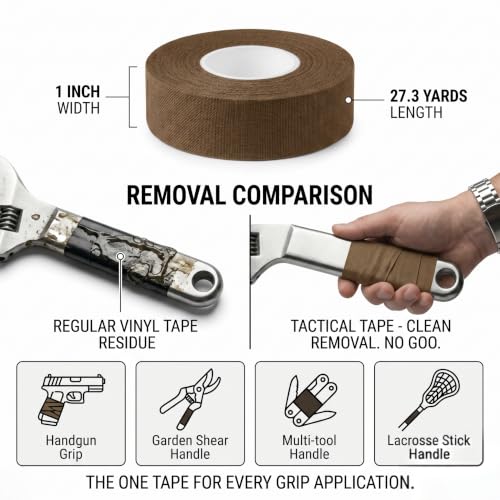 Tactical Grip Tape for Guns, Bats & Tools - Coyote Brown