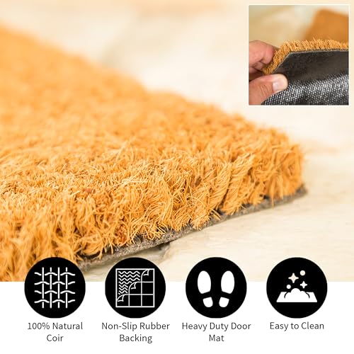 University of Georgia Coir Doormat - 28 x 16 Inches, Full Color Logo