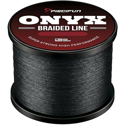 Onyx Braided Fishing Line - 6LB (0.06mm) Black - 150Yds