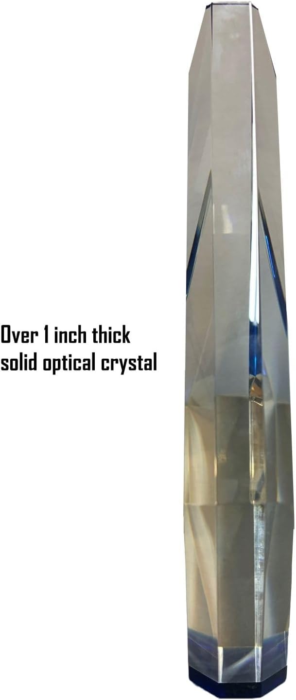 Skiennix Customizable Solid Crystal Trophy - 8 Inch Personalized Award for Employee Recognition