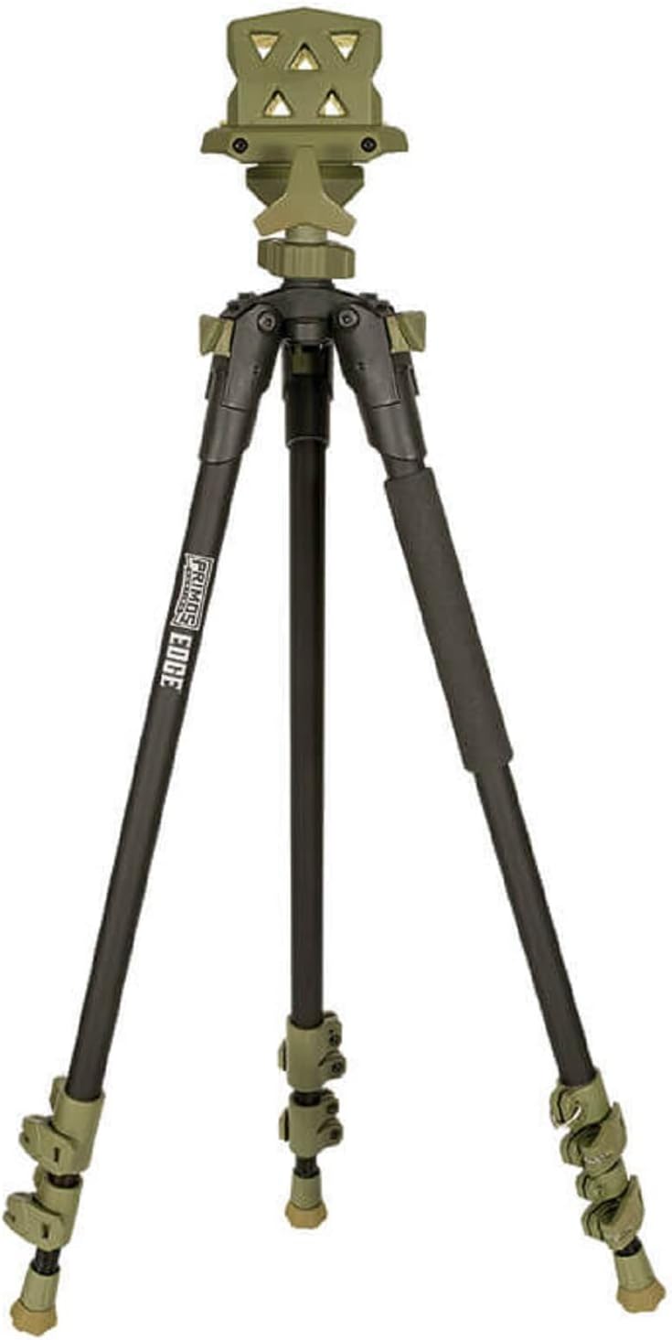 Primos Hunting Edge Aluminum Tripod Shooting Stick - Lightweight & Adjustable Gun Clamp Support | 360° Panning