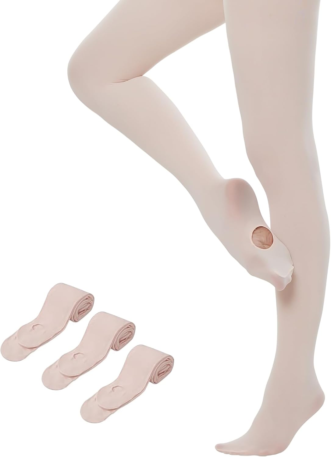 Yilanmy Dance Tights for Women - Ultra Soft Convertible Ballet Tights | 3 Pairs Opaque Pantyhose