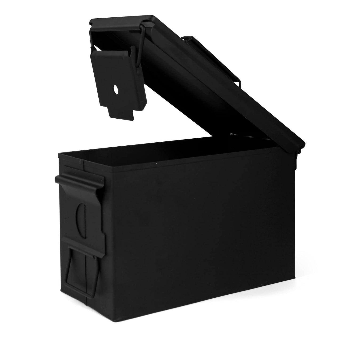 Metal Ammo Can 50 Cal, Waterproof Airtight Ammo Containers Case, Black