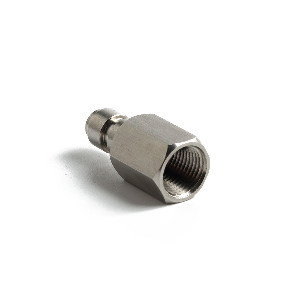 IORMAN Universal 8mm Quick-Disconnect Plug Adapter 1/8 NPT Female Thread Paintball Fittings with Sealing O-Ring