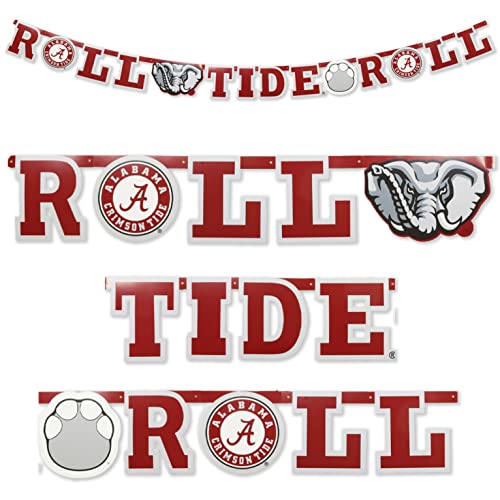 Roll Tide Banner - 9.5 Ft University of Alabama Tailgate Decor