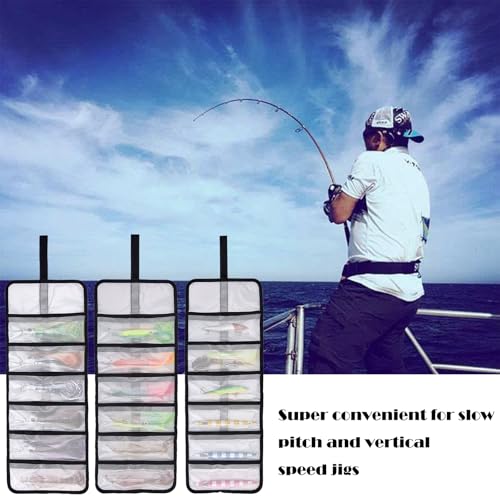 Durable Fishing Lure Wraps Set - 6 Pocket PVC Cover - Clear 1-Pack