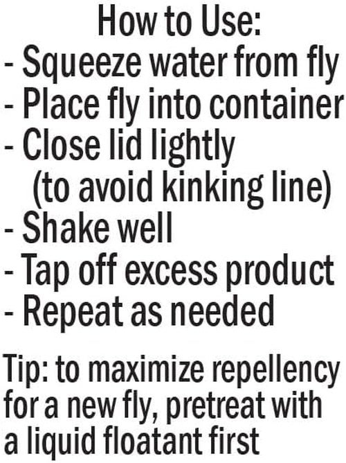 Dry Fly Shake Floatant - Hydrophobic Powder Coating for Dry Flies | Restores Soggy Flies to High Floating Condition
