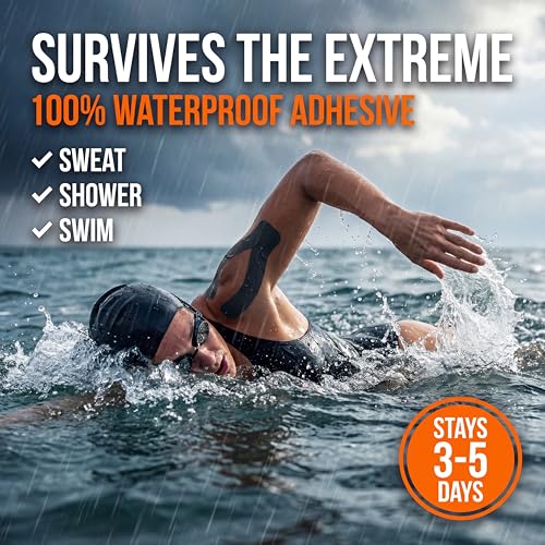Waterproof Kinesiology Tape for Joint Support | 2"x16.4ft Roll