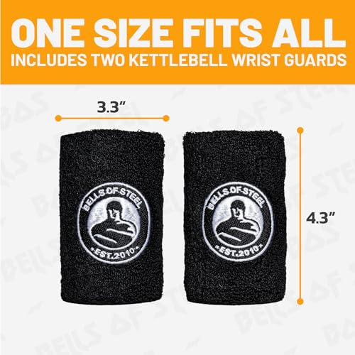 Kettlebell Wrist Guards - Shock Absorbing Sweatband Pair