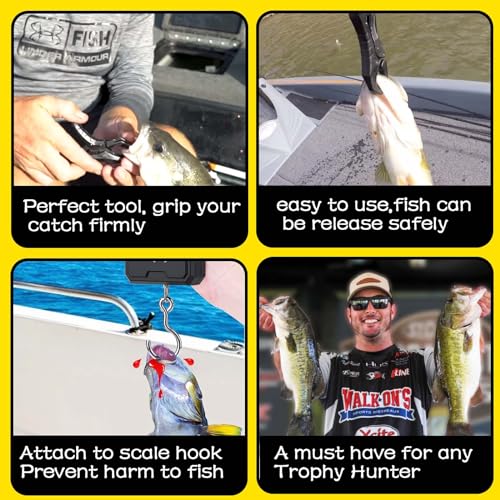 4.5'' Fish Lip Gripper - Digital Scale Hook Clamp (Pack of 2)