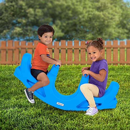 Teeter Totter Seesaw for Toddlers - Blue, Indoor/Outdoor Fun