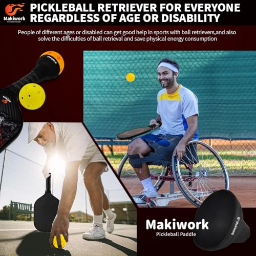 Pickleball Ball Retriever - Silicone Grabber and Picker, 2 Pack