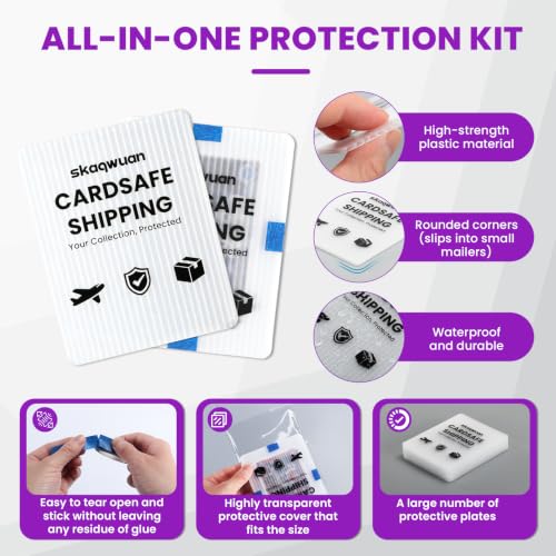 80 Pack Trading Card Shipping Kit - Soft Sleeves & Tape