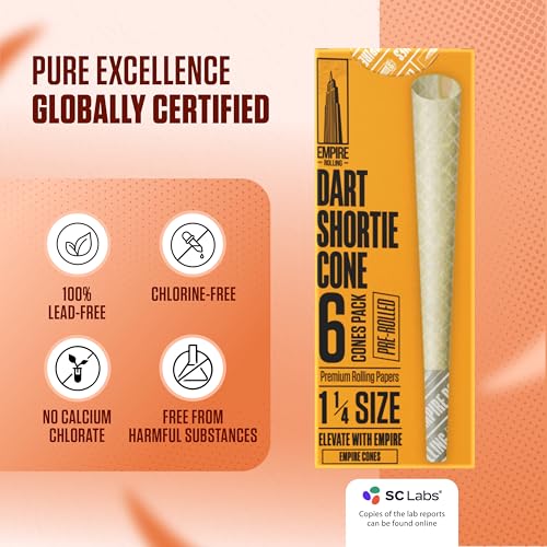 Mini Rolling Tubes 70mm - Natural Unbleached Fiber with Tips - 6 Pack