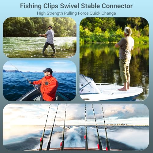 Heavy Strength Fishing Snaps - Stainless Steel Swivel Clips 10+S (42lb) - 50 pcs