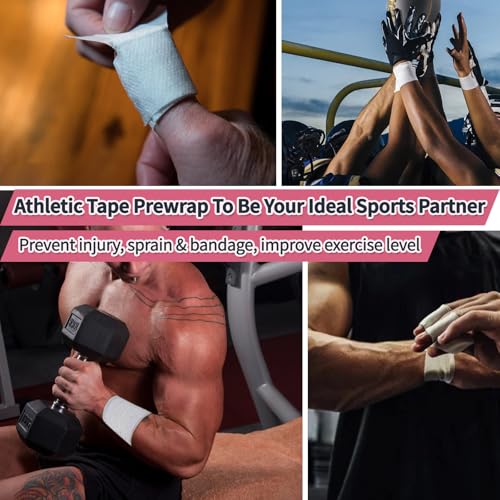 Athletic Tape 2 Pack - Strong, Breathable, Easy Tear Sports Tape