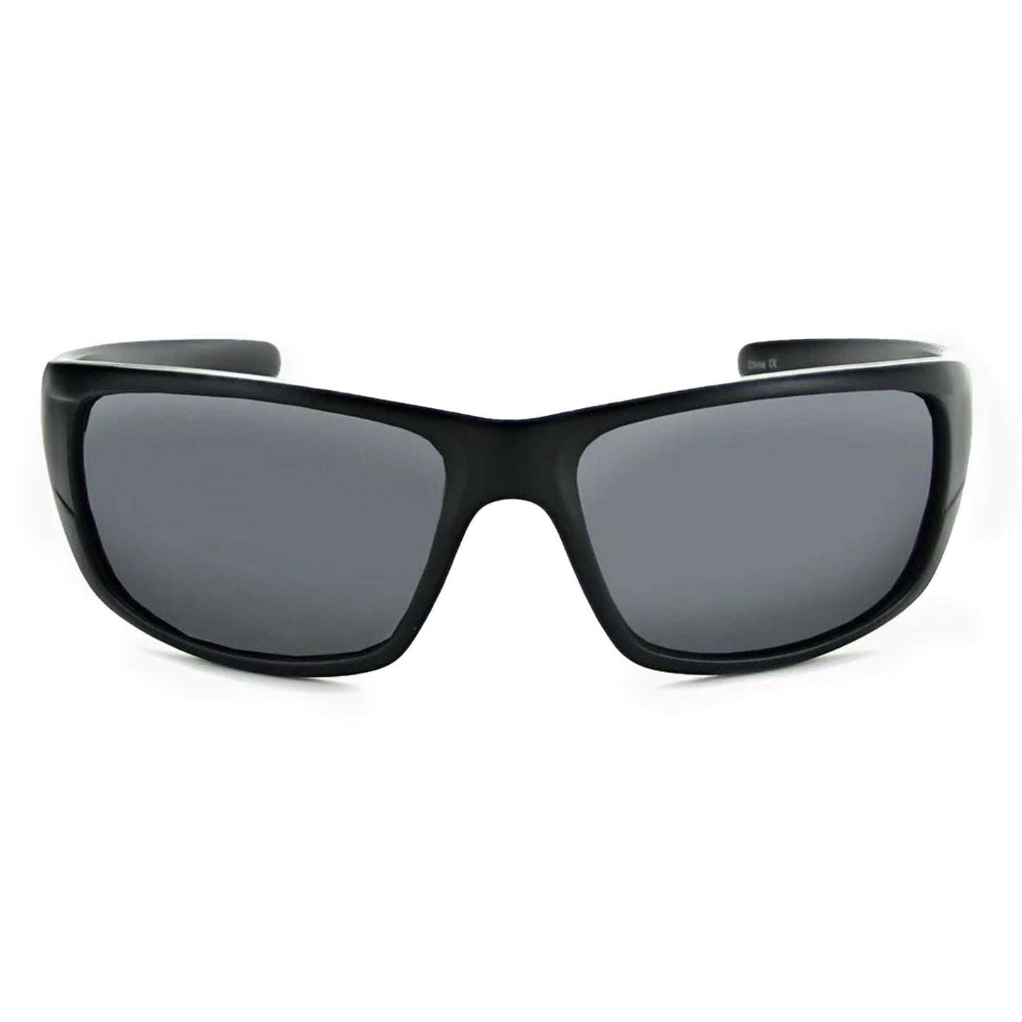 Optic Nerve Unisex Alpine Contra Anti-Glare Sport Sunglasses, Matte Black - Smoke w/Silver Flash Lens