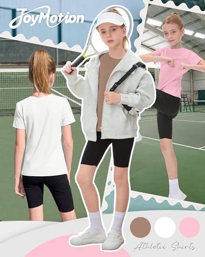 Girls' Athletic Shirts - 3-Pack Short Sleeve Active Tops